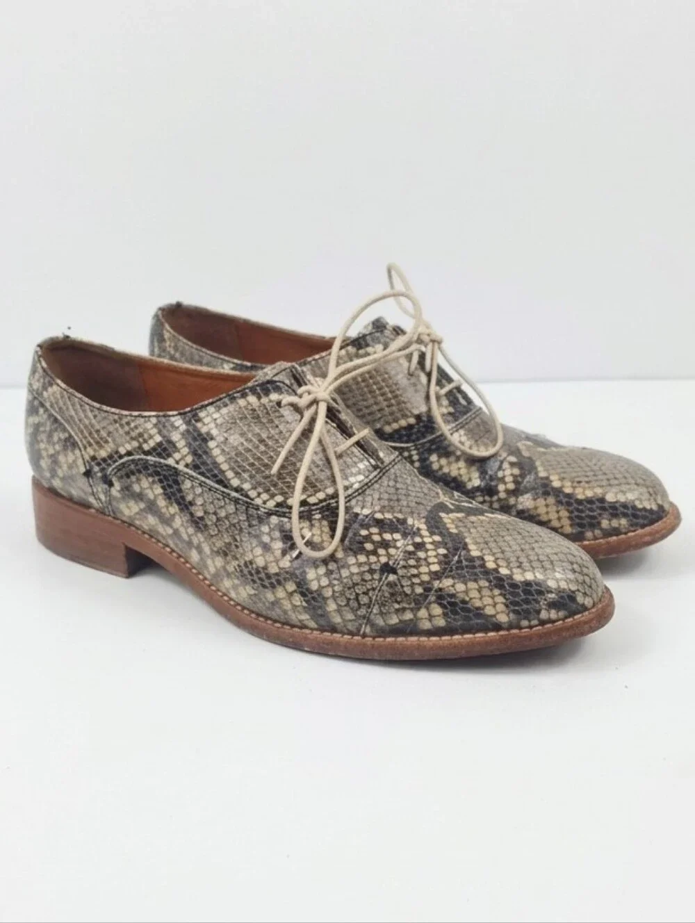 Two24 By Ariat Austen Snakeskin Women's Oxford Shoes‎ Size 8